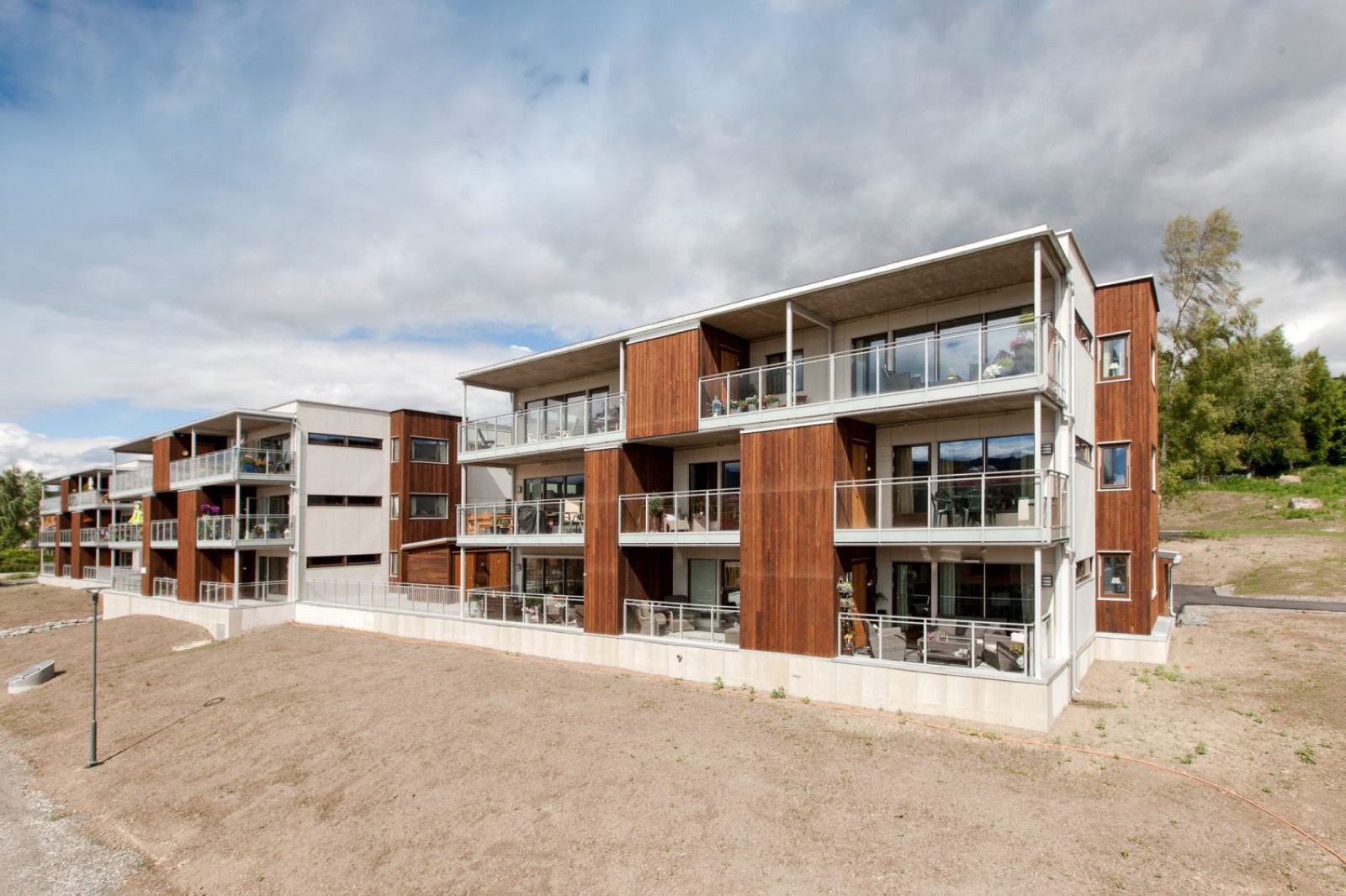 Fasaden på Smestadenga 17, bygget i 2014